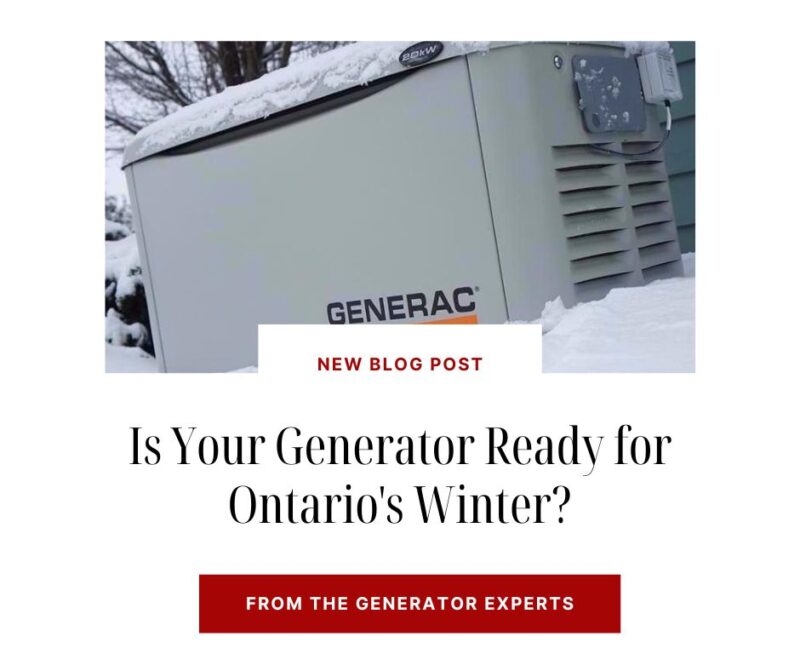 Is Your Generator Ready for Ontario's Winter?