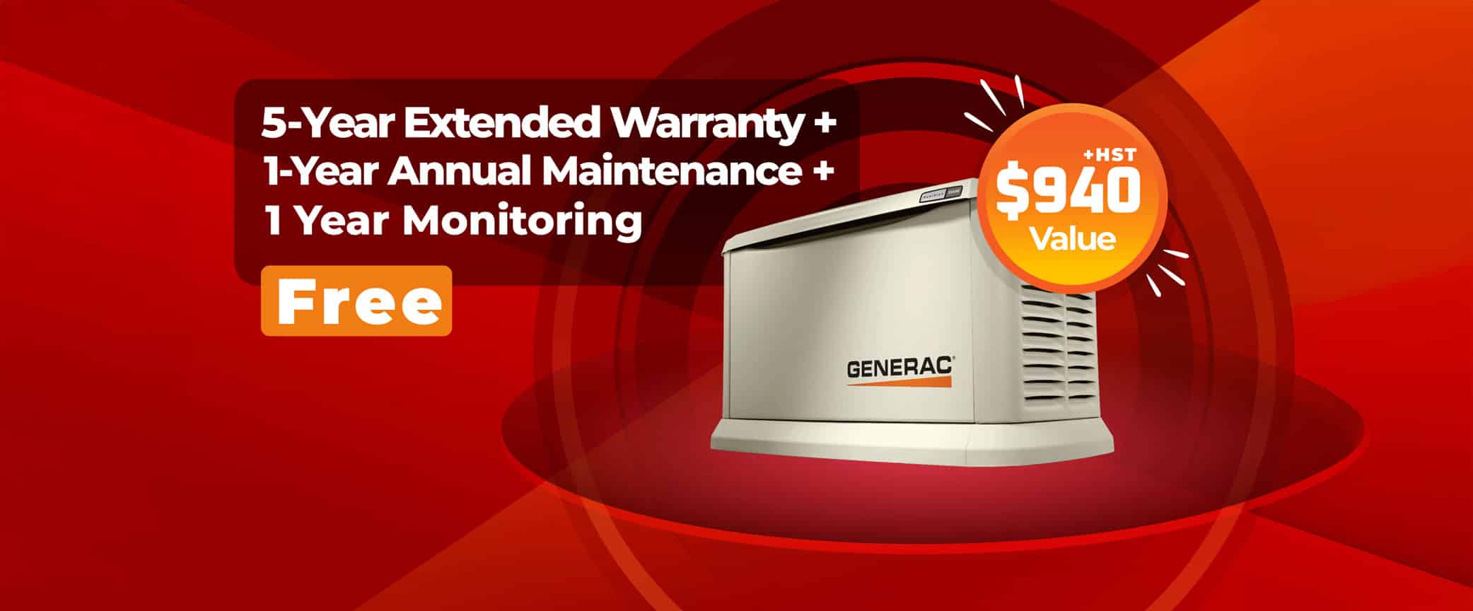 Generac Home Generator Platinum Service Promotion