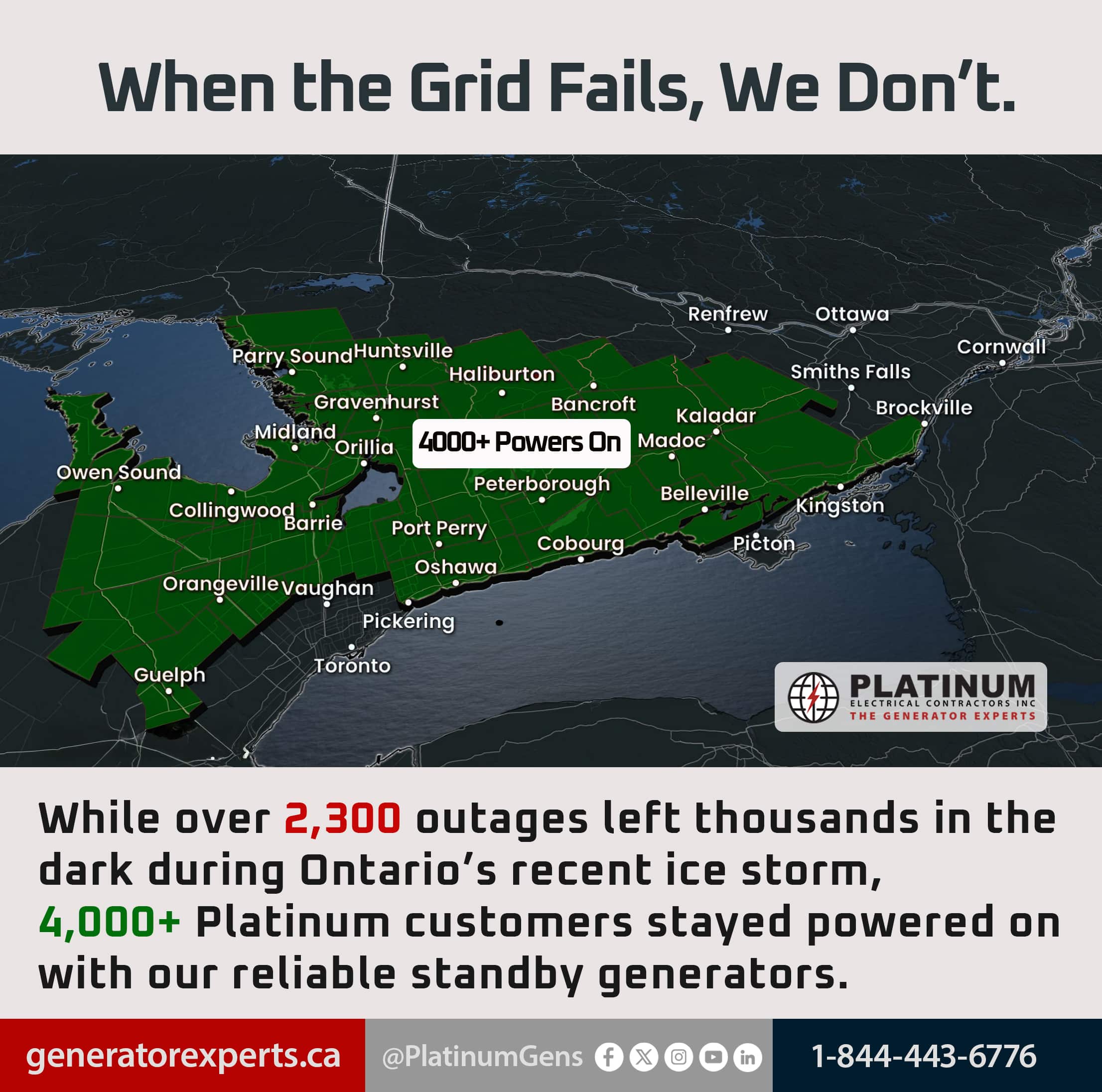The April 2025 ice storm in Ontario left thousands powerless for over 10 days — Here’s Why Backup Generators Are No Longer Optional