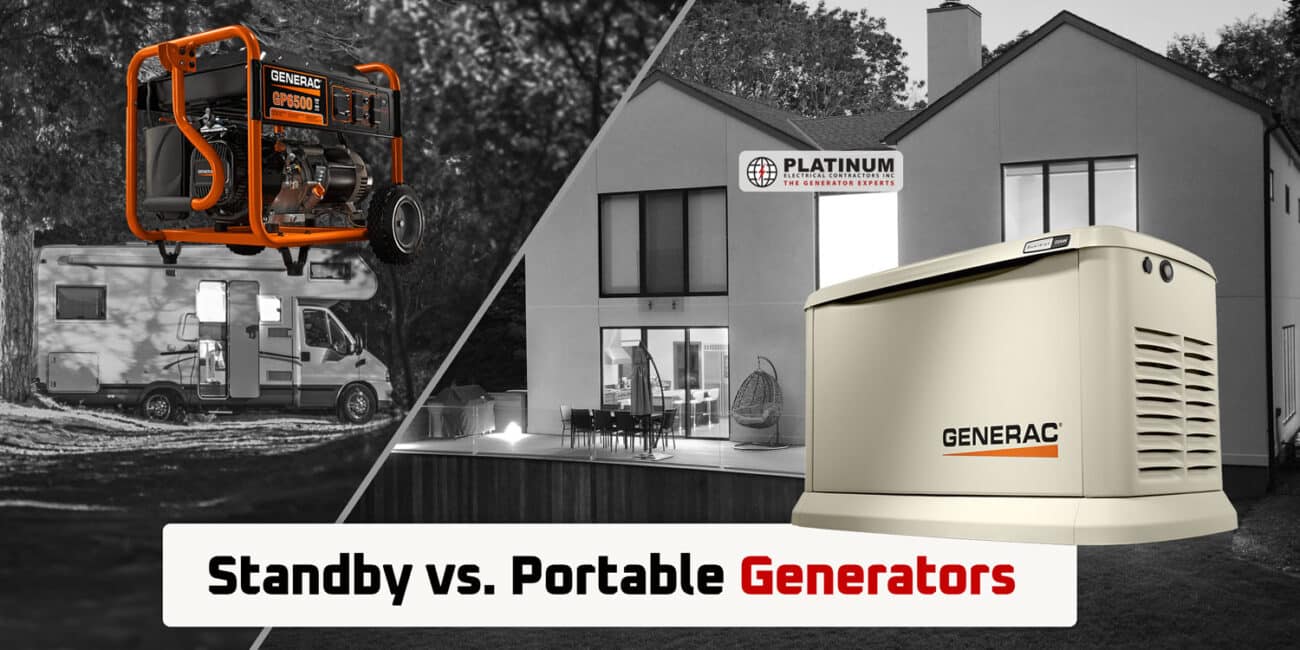 Whole Home Standby Generators vs Portable Generators